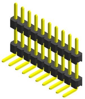 413C 2.00mm Board Spacer Single Row Right Angle Straight Type