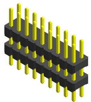 422E 2.54x2.54mm Board Spacer Dual Row Straight Dip Type